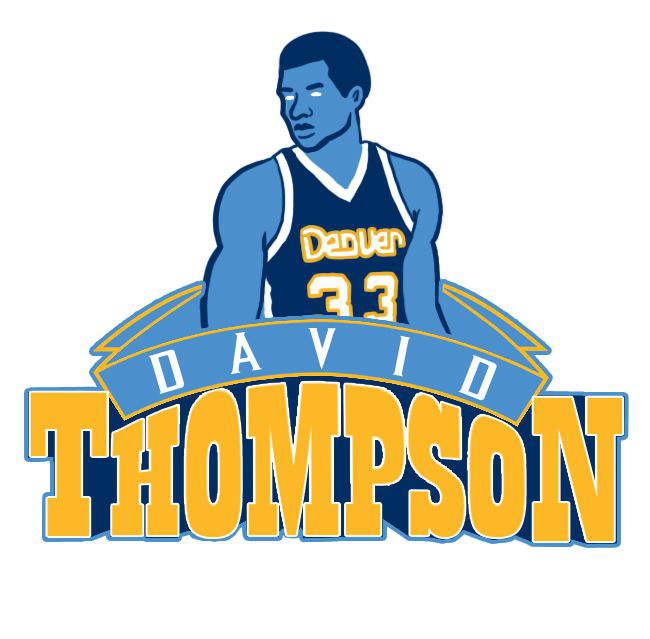 Denver Nuggets David Thompson Logo iron on heat transfer
